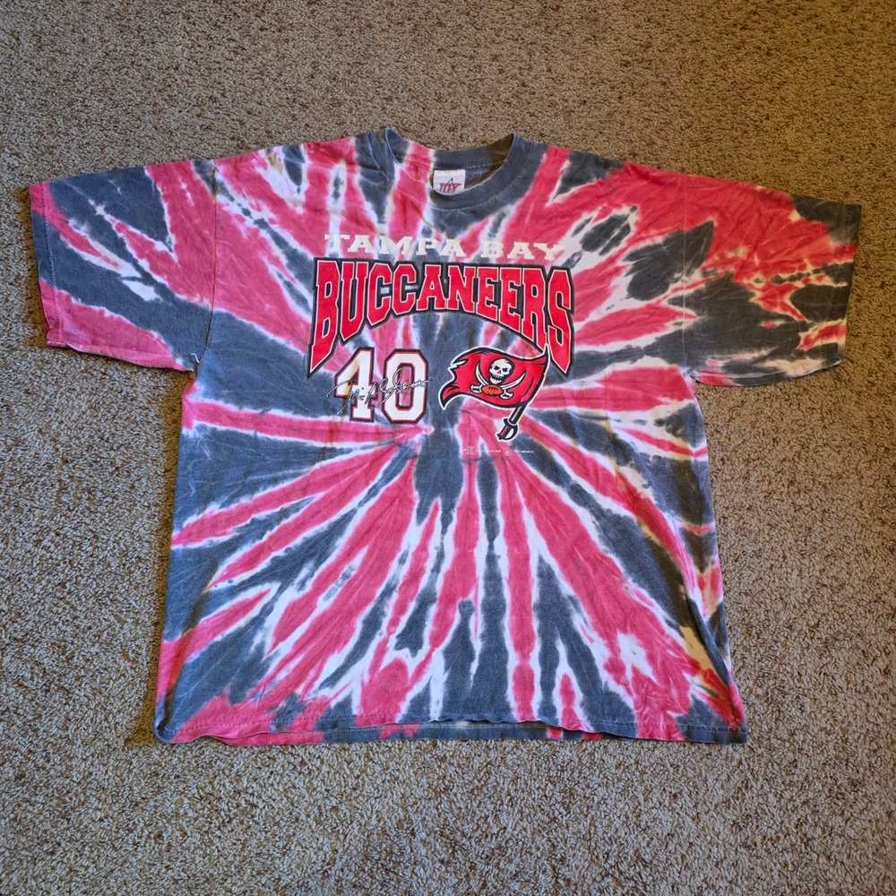 Tampa Bay Buccaneers‎ Mike Alstott 40 Tie Dye Shirt Mens XL Vintage